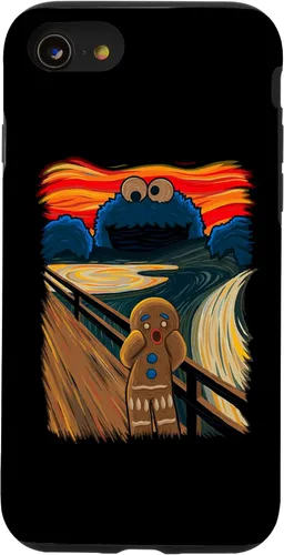 Vista 18 de Cookie Muncher The Scream Munch Monster Joke Funda para iPhone 17