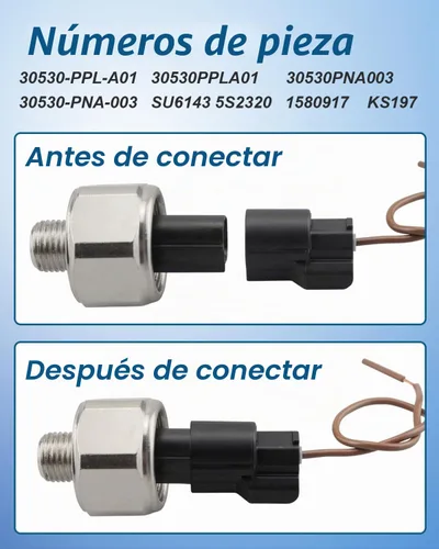 Vista 3 de 30530-PPL-A01 Sensor de detonación de golpe de encendido con arnés de coleta para Honda Accord Civic CR-V/CRV Element Acura RDX RSX TSX 2003