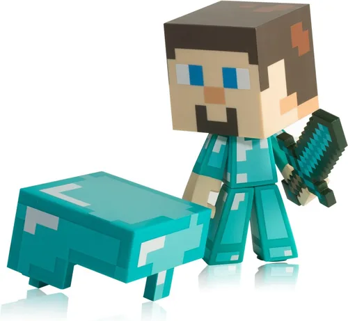 Vista 3 de Minecraft Vinilo Diamond Steve