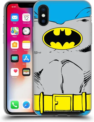 Vista 385 de Head Case Designs Funda de gel con licencia oficial de Batman DC Comics Bat Signal Logos [protección de grado militar] compatible con Apple iPhone 7