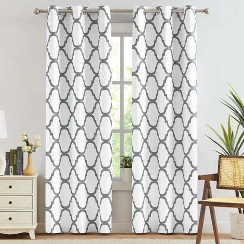 Vista 31 de Melodieux - Cortinas de bolsillo de moda marroquí para cocina, cafetería o baño, pequeñas ventanas
