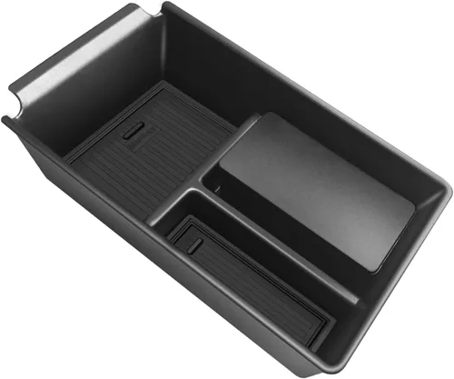 Vista 7 de Muslogy Organizador de consola central compatible con accesorios Nissan Kicks 2025, reposabrazos de consola media, caja de almacenamiento