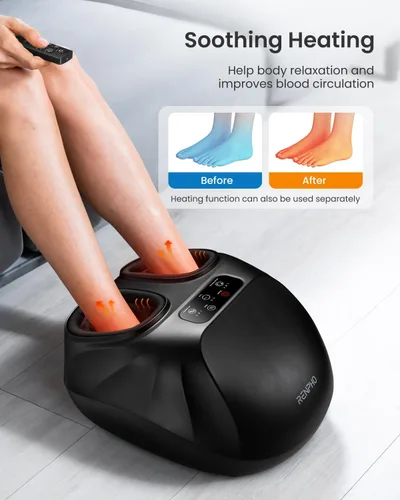 Vista 4 de RENPHO Masajeador de Pies con Calor [2026 Actualizado], Masajeador de Pies Shiatsu para Fascitis Plantar, Regalos de Cumpleaños para Mujeres