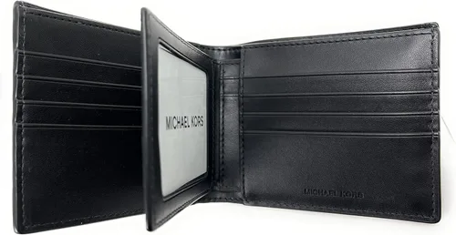 Vista 3 de Michael Kors Cooper Billfold para hombre con cartera para pasaporte marrón Multi