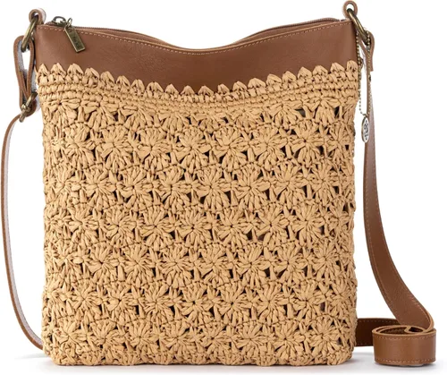 Vista 17 de The Sak Lucia - Bolso cruzado de ganchillo, bolso convertible con correa ajustable para el hombro Rayas de Aspen