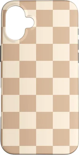 Vista 23 de Light Beige Classic Checkered Big Checkerboard Case for iPhone 17