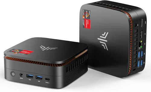 Vista 11 de KAMRUI Mini PC Celeron J3455, Mini computadora de escritorio, 86B DDR/128GB eMMC pequeña computadora 4K soporte 2.5" SSD/mSATA SSD/2.4G+5G WiFi dual