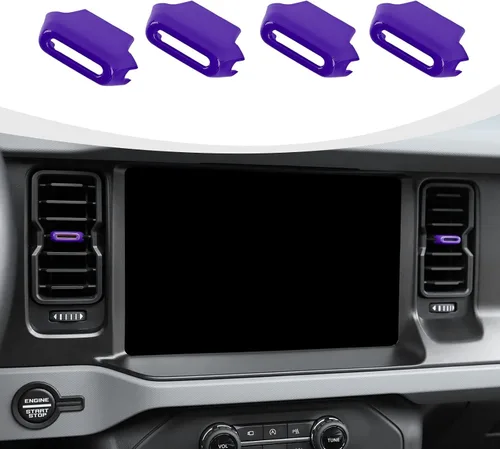 Vista 12 de RAZPOY para Bronco - Ajuste de salida de aire acondicionado 4 piezas, cubierta de ventilación de salida de aire central compatible con accesorios