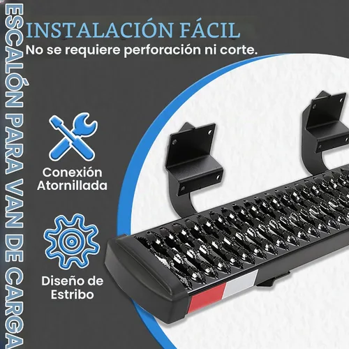 Vista 7 de HECASA Grip Step 55-1/2 pulgadas de acero compatible con Ford Transit 150/250/350 2015 hasta el presente Ford Transit 150/250/350 - Estribo lateral
