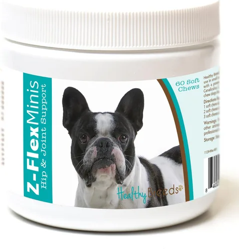 Vista 100 de Healthy Breeds Affenpinscher Z-Flex Minis - Masticables suaves para cadera y articulaciones, 60