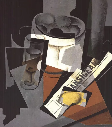 Vista 3 de JUAN GRIS Bodegón con periódico, 1993