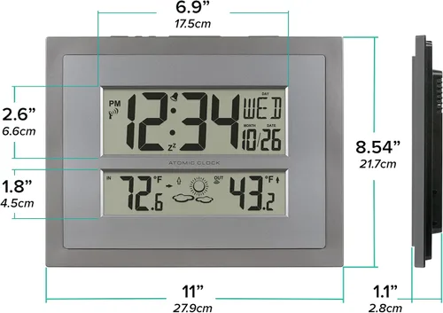Vista 7 de La Crosse Technology Reloj atómico de pared/mesa (512-85937)