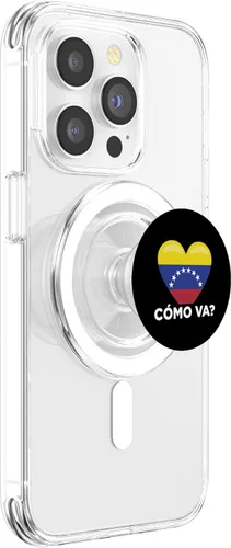 Vista 3 de Venezuela Flag Cómo Va Venezuelan What's Up PopSockets MagSafe PopGrip for iPhone