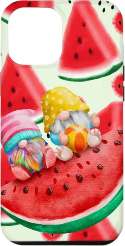Vista 26 de Summertime with My Gnomies Watermelon Retro Beach Summer Case for iPhone 17