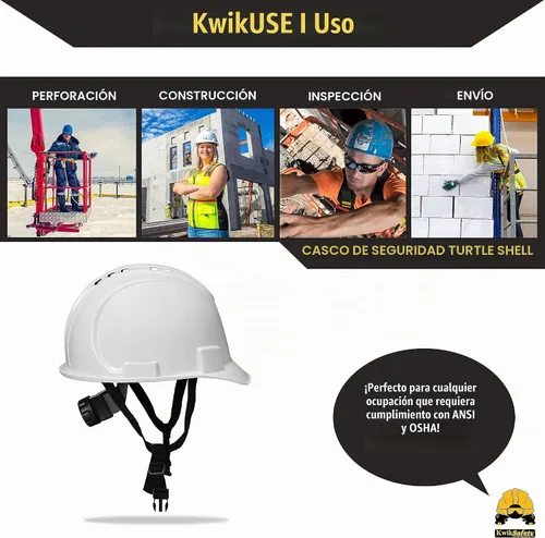 Vista 7 de KwikSafety - Charlotte, NC - Sombreros duros [Ala completa, estilo gorra, estilo de escalada] Tipo 1, Clase C ANSI OSHA