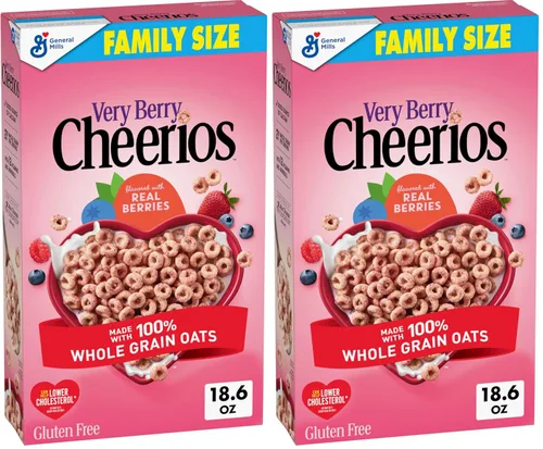 Vista 11 de Cereal de desayuno Very Berry Cheerios sin gluten, caja de 14.5 onzas (paquete de 2)