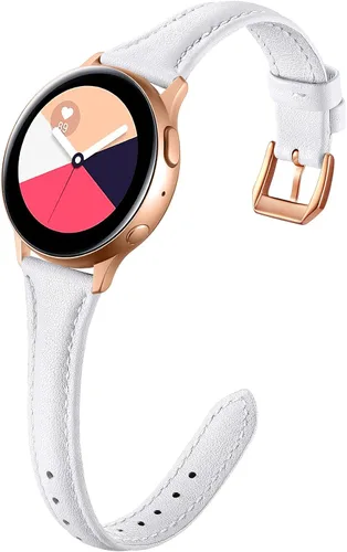 Vista 10 de GEAK Bandas de Cuero Delgadas Compatibles con Samsung Galaxy Watch 7 40mm 44mm/Watch 5 Pro 45mm/Galaxy Watch 6/Watch 5 4 44mm 40mm/Galaxy Watch 4