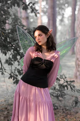 Vista 6 de caretoto Fairy Wings for Adults Halloween Fairy Costume Dress Up Sparkling Sheer Wings Angel Wings for Kids Girls Women