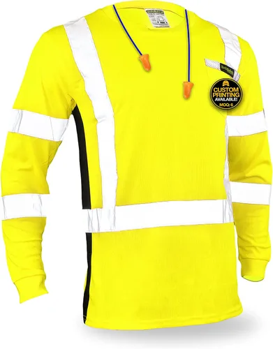 Vista 8 de KwikSafety Operator Long Sleeve Safety Shirts Class 3 ANSI OSHA Hi Vis PPE