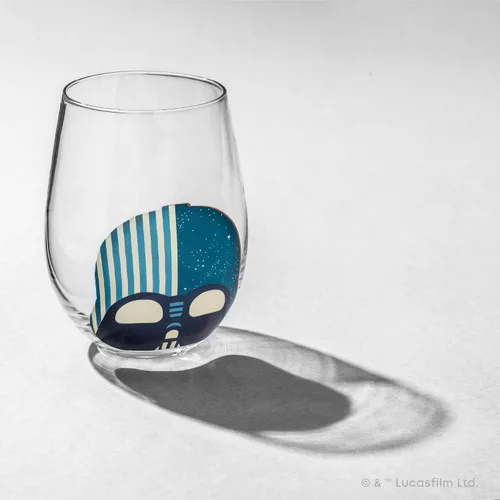 Vista 6 de JoyJolt Star Wars™ - Vasos para casco sin tallo, juego de 4 vasos grandes de vidrio de 19 onzas, regalos de cocina de guerra y coleccionables