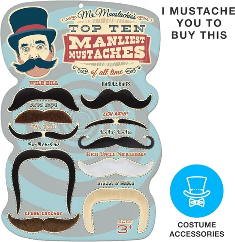 Vista 7 de Mr. Moustachio's – Surtido de los 10 bigotes más masculinos de todos los tiempos