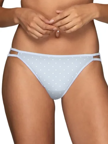 Vista 65 de Vanity Fair Bragas de bikini con tira para mujer, Illumination, con elástico sedoso y ribete de satén Paquete de 3 Negro (Midnight Black)