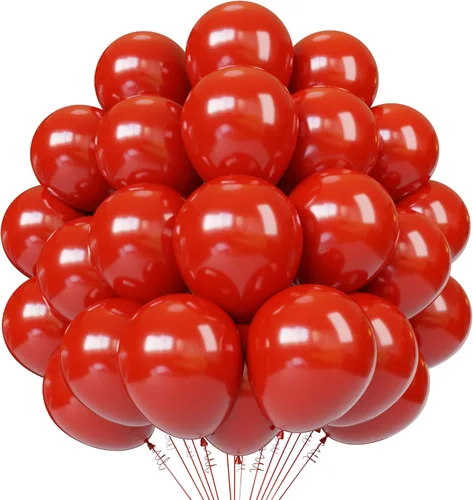 Vista 8 de Globos de látex dorados, 55 globos dorados metálicos de 12 pulgadas con 1 cinta para cumpleaños, graduación, baby shower, decoración de fiesta