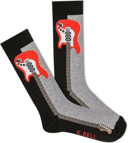 Vista 89 de K. Bell, calcetines retro varsity de lechuga para mujer Adultish (negro)