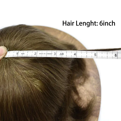Vista 109 de Mens Toupee Natural Hairline Swiss Lace Toupee Remy Human Hair Piece For Men Bleached Knots Mens Hair Replacement System Toupee 6X8#1 Jet Black 100%