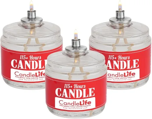 Vista 3 de CandleLife velas de emergencia, hasta 115 horas de duración
