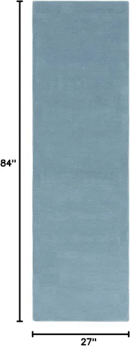 Vista 2 de SAFAVIEH Fifth Avenue Collection - Alfombra de área de 2 pies 3 pulgadas x 7 pies, color azul, diseño geométrico, ideal para zonas de alto tráfico