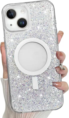 Vista 34 de Bonoma - Funda para iPhone 17 Pro Max 2025 con cristales brillantes, purpurina brillante