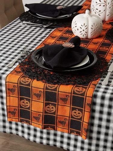 Vista 5 de DII, mantel 100% algodón, se puede lavar en lavadora, mantel para cena, picnic de verano