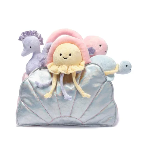Vista 4 de Lambs & Ivy Peluche Interactivo Acuático/Concha Marina con Juguetes de Animales de Peluche