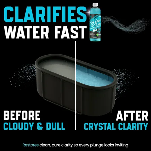 Vista 5 de Oh Yuk Tratamiento de agua fría 5 en 1 – Limpiador, clarificador, acondicionador, combate los olores, desodoriza – Cuidado de baño de hielo y bañera