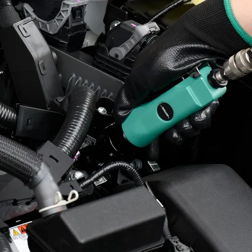 Vista 6 de Dotool Llave de trinquete neumática de 3/8", llaves de trinquete neumáticas profesionales, unidad cuadrada de 160 RPM liviana, compacta, control