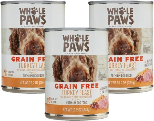 Vista 6 de Whole Paws, Receta de carne de res y lentejas, comida para perros, 13.2 onzas (paquete de 6)