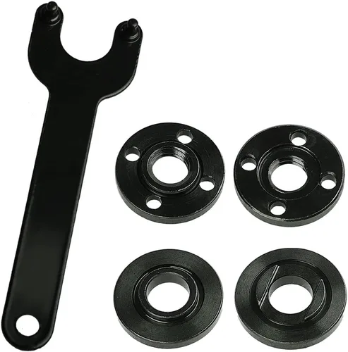 Vista 7 de Juego de 3 piezas de repuesto de brida de amoladora 5/8-11 con llave inglesa, accesorios para amoladora angular compatibles con Dewalt Milwaukee