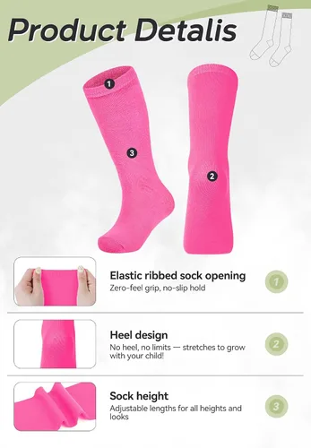 Vista 41 de Zando Calcetines de fútbol para niños, hasta la rodilla, para jóvenes, béisbol, fútbol, sóftbol, niños y niñas, de algodón suave sobre