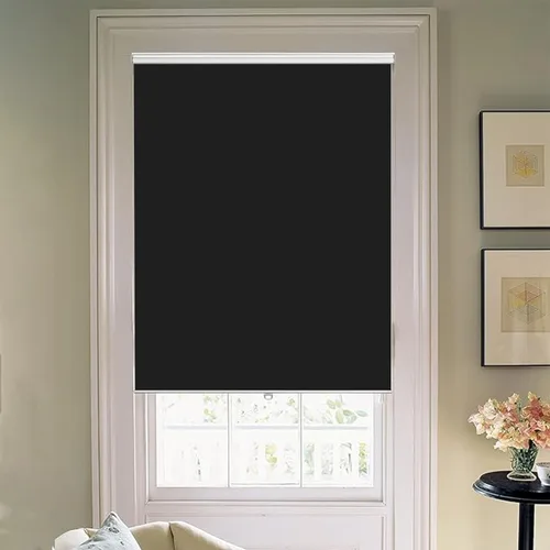 Vista 2 de Joydeco Persianas enrollables opacas sin cordón para oscurecer la habitación, persianas enrolladas con sistema de resorte, protección UV, persianas