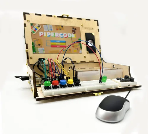Vista 3 de Piper Kit de computadora: galardonado, aprendizaje STEAM, con Raspberry Pi, codificación de arrastrar y soltar, StoryMode, juegos, Python
