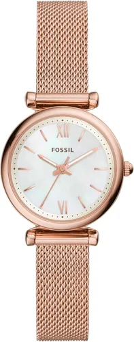 Vista 14 de Fossil Carlie - Reloj de cuarzo de acero inoxidable de tres manecillas para mujer