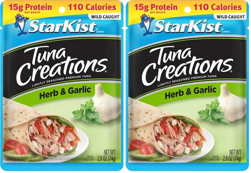 Vista 30 de StarKist Tuna Creations Ginger Sesame - Sabor de jengibre y sésamo para atún 14g Protein Per Serving, Wild Caught, Shelf Stable Seafood, Gluten
