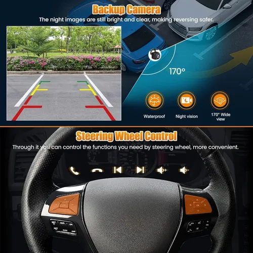 Vista 4 de para Ford Explorer 2011-2019 Radio de Coche Android 15 2+64 8 núcleos, Radio de Coche con Pantalla Táctil IPS de 12.1" Integrado GPS Inalámbrico