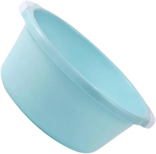 Vista 12 de Healifty Lavabo clásico de 2 piezas, azul, 13.6 x 11.2 in, estilo granja, plástico, independiente, rectangular, drenaje central, acabado pintado