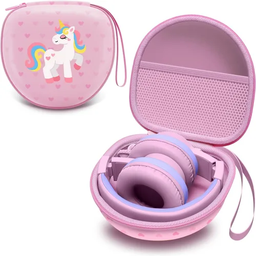 Vista 17 de Funda para auriculares plegables para niños, color negro (solo funda)