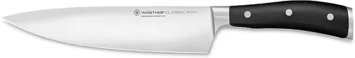 Vista 2 de WÜSTHOF Cuchillo de chef clásico IKON de 8 pulgadas y cuchillo de pelar clásico IKON de 3.5 pulgadas