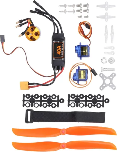 Vista 8 de Juego de motor de aeronave, 40A XT60T ESC 2212 KV1400 Servos y piezas para vehículos controlados por aplicación y control remoto de aviones RC Drone