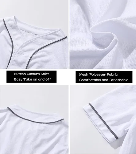 Vista 5 de Yuji Itadori Camiseta de béisbol para niños pequeños con calcetines de manga corta para niño y niña, camiseta de béisbol con números
