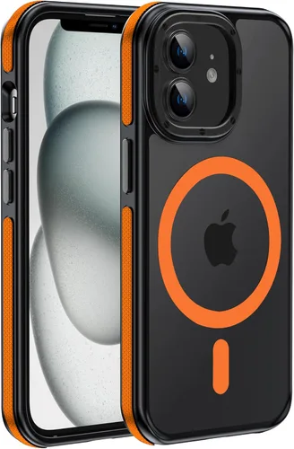 Vista 53 de Funda magnética fuerte para iPhone 12 Pro Max [Protección de grado militar de 10 pies] Compatible con MagSafe, funda protectora a prueba de golpes